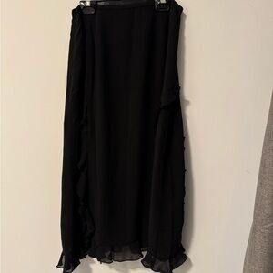 OAK + FORT Black Asymmetrical Skirt